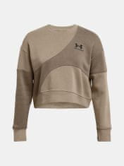 Under Armour Pulover Essential Fleece Crop Crew-BRN M