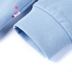 Vidaxl Otroška majica z dolgimi rokavi modra 104