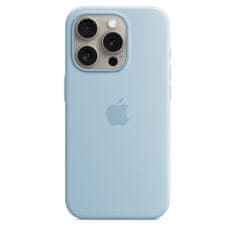 Apple Silikonsko ohišje iPhone 15 ProMax z MS - svetlo modro