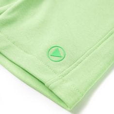 Vidaxl Otroške kratke hlače fluorescentno zelene 104