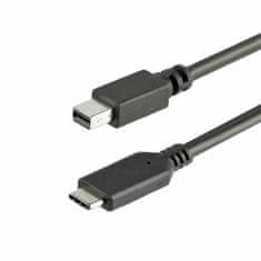 NEW Adapter USB C v Mini DisplayPort Startech CDP2MDPMM1MB Črna 1 m