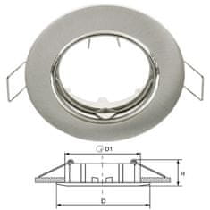 ELMARK Vgradno ohišje SA-90 - brušen aluminij