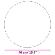 Vidaxl Stensko ogledalo 40 cm okroglo steklo