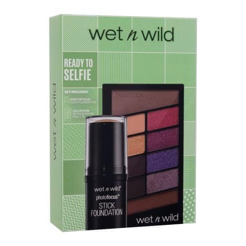 Wet n wild Ready To Selfie Set podlaga v stiku 12 g + paleta senčil 10 g V.I. Purple