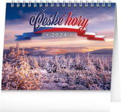 Namizni koledar 2024: Češke gore, 16,5 × 13 cm