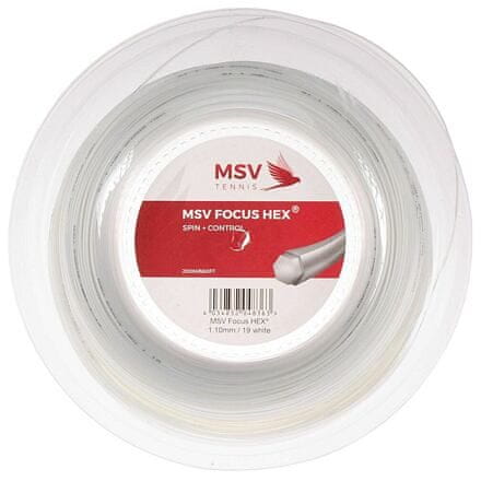 MSV Focus HEX teniška pletenica 200 m bela premer 1,27