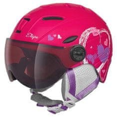 Otroška smučarska čelada Rider PRO Light roza obseg 53-55