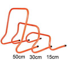Klasična plastična ovira oranžna višina/širina 15 cm
