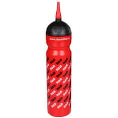 športna steklenica z logotipom R & B z izlivom rdeča prostornina 1000 ml