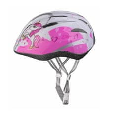Rebel otroška kolesarska čelada belo-rožnata velikost oblačil XS-S