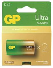 GP Ultra alkalna baterija, LR20 D, 2 kosa (B02412)