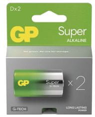 GP Super alkalna baterija, LR20 D, 2 kosa (B01412)