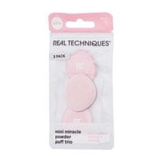 Real Techniques Mini Miracle Powder Puff Set aplikator za ličenje 3 kos