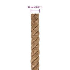 Vidaxl Vrv iz 100 % jute 14 mm 100 m