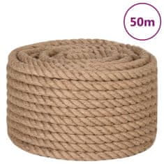 Vidaxl Vrv iz 100 % jute 20 mm 50 m