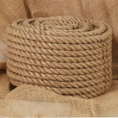 Vidaxl Vrv iz 100 % jute 20 mm 50 m