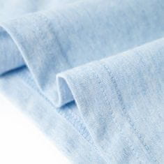 Vidaxl Otroška majica brez rokavov modra melange 116