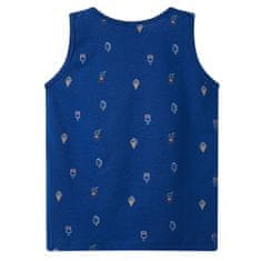 Vidaxl Otroška majica brez rokavov temno modra 104