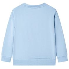 Greatstore Otroška majica z dolgimi rokavi modra 116