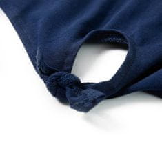 Vidaxl Otroška majica s kratkimi rokavi mornarsko modra 104