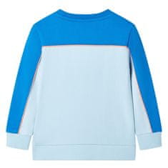 Vidaxl Otroški pulover živo morda in svetlo modra 104