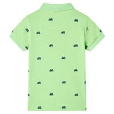 Greatstore Otroška polo majica neon zelena 104