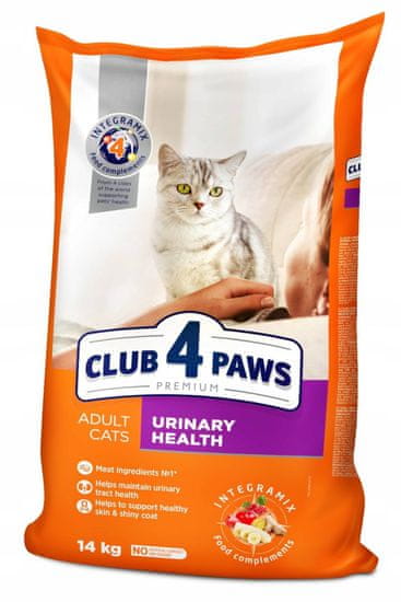 Club4Paws Premium "Urinary health" suha hrana za odrasle mačke 14 kg