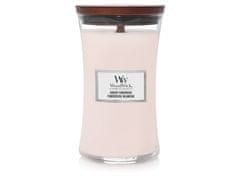 Woodwick Dišeča sveča z lesenim krakom velika Sheer Tuberose 609 g