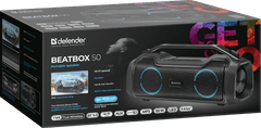 Defender BEATBOX 50 (65950) LED črn 2.0 prenosni BT zvočnik