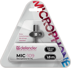 Defender MIC-109 64109 (64109) črn, prenosni mikrofon