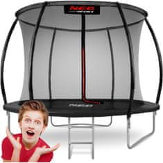 ACTIVESHOP Vrtni profilirani trampolin 8ft/252cm z notranjo mrežo Neo-Sport