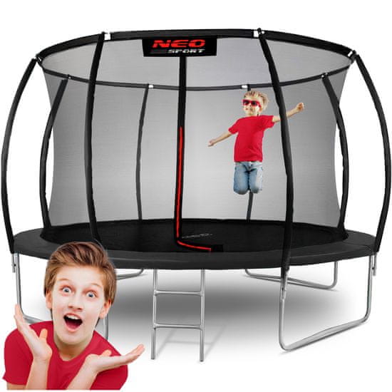 shumee Profilirani vrtni trampolin 12ft/374cm z notranjo mrežo Neo-Sport