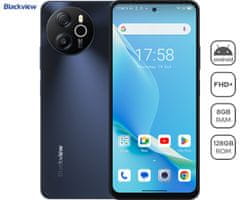 Blackview Shark 8 pametni telefon, 8/128GB, 4G LTE, 120Hz + ovitek, črna