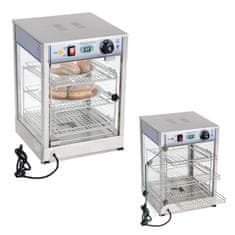 Royal Catering 850W ogrevalna omara s prikazovalnikom širine 35,5 cm