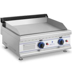 Royal Catering Gladka plinska dvojna rešetka za LPG / propan-butan 2 x 3000 W 30 mbar