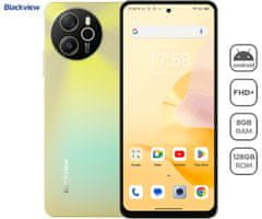 Blackview Shark 8 pametni telefon, 8/128GB, 4G LTE, 120Hz + ovitek, zlata