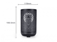 BOT Aroma difuzor SDM1 z motivom sove - črn 300ml