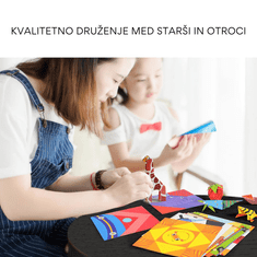 Homey Veliki origami ustvarjalni komplet | 144 listov | 84 stranski priročnik | Barviti dizajni | Učenje z igro