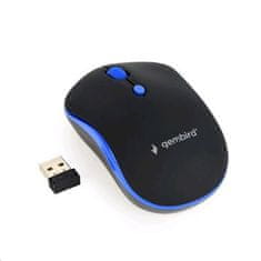 Gembird MUSW-4B-03-B/Contact/1 600 DPI/Wireless USB/Black-Blue