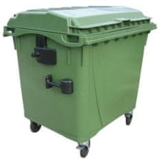 NEW Zabojnik za zbiranje komunalnih odpadkov in smeti ATESTY Europlast Avstrija - zeleni 1100L