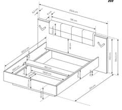 Trianova Postelja Verso C - 160x200 cm