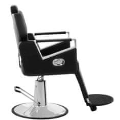 NEW Profesionalni frizerski stol z naslonom za noge TURIN Physa vrtljiv črn