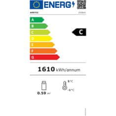 Arktic Steklena nastavljiva hladilna vitrina 78L 3 police bela ARKTIC Hendi 233641