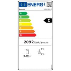 Royal Catering Hladilnik za pijačo z dvojno zasteklitvijo 2-8deg;C 630L