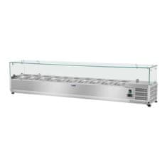 Royal Catering Hladilni pladenj s steklenim pokrovom 10x GN1/4 200cm