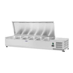 Royal Catering Hladilni pladenj z jeklenim pokrovom 6x GN1/3 140cm