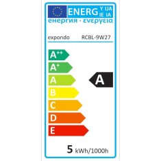 Royal Catering RGB LED žarnica za spreminjanje barv 16 barv 5 načinov 5W + daljinski upravljalnik