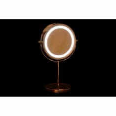 NEW Povečevalno Ogledalo z LED Osvetlitvijo DKD Home Decor 21,5 x 13,5 x 32,5 cm Srebrna Kovina