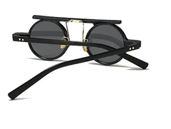 VeyRey Moška sončna očala Punnyostion Steampunk Črna stekla črna Universal