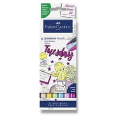 Faber-Castell Marker Goldfaber Sketch Dual Marker Kawaii set, 6 barv